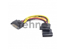 Кабель питания SATA Cablexpert CC-SATAM2F-01, 15pin (M)/2x15pin(F), на 2 SATA устр, 15см