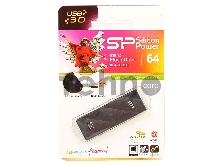Флеш Диск Silicon Power 64Gb Blaze B20 SP064GBUF3B20V1K USB3.0 черный