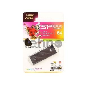 Флеш Диск Silicon Power 64Gb Blaze B20 SP064GBUF3B20V1K USB3.0 черный