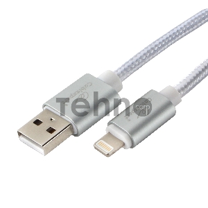 Кабель Cablexpert для Apple CC-U-APUSB02S-3M, AM/Lightning, серия Ultra, длина 3м, серебристый, блистер