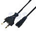 Шнур сетевой, вилка - евроразъем С7, кабель 2x0,5 мм², длина 1,5 метра (PE пакет) СМАРТКИП, фото 1