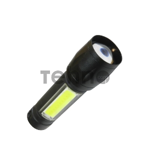 Фонарь 3Вт ХРЕ 3Вт СОВ литий 600mAh Micro USB шнур КОСМОС KocAc1011Lith