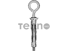 Анкер МОЛЛИ для пустотелых материалов, с кольцом, 8 мм x M4 x 32мм, 100 шт, оцинкованный, ЗУБР