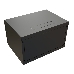 Шкаф коммутационный WRline (WR-TW-0945-SR-RAL9004) настенный 9U 600x450мм пер.дв.металл 2 бок.пан. 60кг черный 370мм 500мм IP20 сталь, фото 4