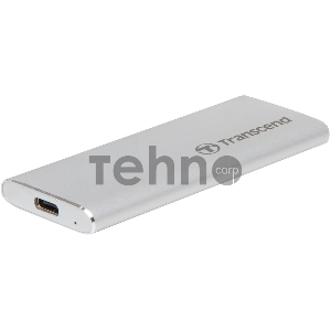 Накопитель External SSD Transcend 1.0Tb ESD260C <TS1TESD260C> (USB3.1 gen 2, Type C 520/460Mbs, 3D NAND, 81x34x8mm, 33g) Silver