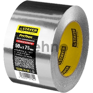Алюминиевая лента, STAYER Professional 12268-75-50, до 120°С, 50мкм, 75мм х 50м