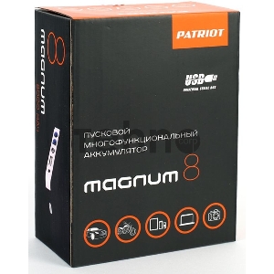 Пусковой многофункциональный аккумулятор PATRIOT MAGNUM 8 650201608