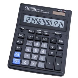 Калькулятор бухгалтерский Citizen SDC-554 S черный 14-разр. Калькулятор бухгалтерский Citizen SDC-554 S черный 14-разр.