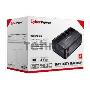 Источник бесперебойного питания CyberPower BU725E 725VA/390W (3 EURO)