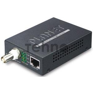 Конвертер Planet Ethernet в VDSL2, внешний БП 1-port 10/100/1000T Ethernet over Coaxial Converter(Downstream:200Mbps;upstream:100Mbps)