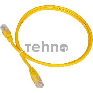 Патч-корд TWT UTP кат.5e, с заливными колпачками, 3.0 м, желтый