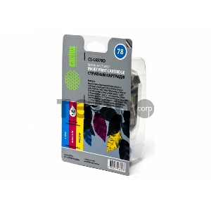 Картридж струйный Cactus CS-C6578D №78 голубой/пурпурный/желтый (19мл) для HP DJ 900/1220C/PS P000/P1100