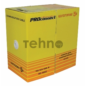 Кабель Proconnect (01-0045-3) Кабель UTP CAT5 4 пары (305м) 0.51мм  OUTDOOR CCA