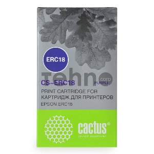 Картридж ленточный Cactus CS-ERC18 пурпурный для Epson ERC 18/Samsung ER4615-R 1200000 signs