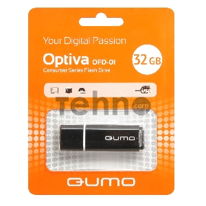 Флэш Диск USB 2.0 QUMO 32GB Optiva 01 Black QM32GUD-OP1-black Флэш Диск USB 2.0 QUMO 32GB Optiva 01 Black QM32GUD-OP1-black