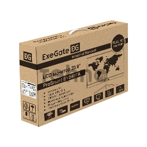 Монитор безрамочный с аудио 23.8 ExeGate EX294344RUS ProSmart EV2407A (VA LED Grade A+, FHD, 1920x1080, 16:9, 280cd/m2, 3000:1, 178°/178°, 5ms, Speakers, D-Sub, HDMI, кабель HDMI 1.5м, VESA, регулировка наклона, черный) Монитор безрамочный с аудио 23.8 ExeGate EX294344RUS ProSmart EV2407A (VA LED Grade A+, FHD, 1920x1080, 16:9, 280cd/m2, 3000:1, 178°/178°, 5ms, Speakers, D-Sub, HDMI, кабель HDMI 1.5м, VESA, регулировка наклона, черный)