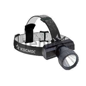 Фонарь налобный 3Вт ХРЕ литий 1000mAh зарядка от micro USB шнур в компл. КОСМОС KocAcHead3W