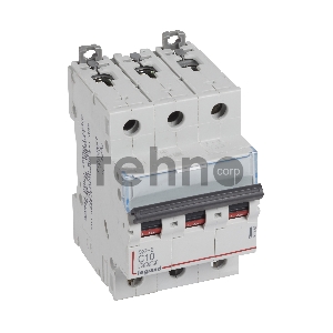 Выключатель автоматический модульный 3п C 10А 6кА DX3-E Leg 407289