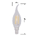 Лампа филаментная REXANT Свеча на ветру CN37 9.5 Вт 950 Лм 4000K E14 прозрачная колба, фото 3