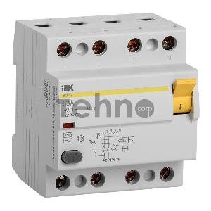 Выключатель дифференциального тока (УЗО) 4п 63А 30мА тип AC ВД1-63 ИЭК MDV10-4-063-030
