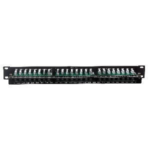 Патч-панель UTP 19 48 port кат.6 ExeGate разъём KRONE&110 (dual IDC), 1U, RoHS, цвет черный