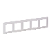 Рамка Valena LIFE "Белая". 5-постовая универсальная Valena LIFE. Рамка "Белая". 5-постовая универсальная, фото 1