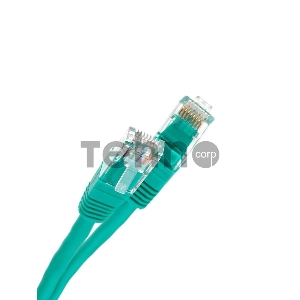 Патчкорд литой Telecom UTP кат.5е 1,5м зеленый