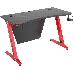 Стол игровой Cactus CS-GTZ-RDBK-CARBON столешница МДФ карбон каркас красный, фото 1