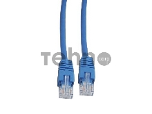 Патч-корд UTP Cablexpert кат.5e, 2м, литой, многожильный (синий)