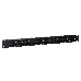 Патч-панель UTP 19" 48 port кат.5e ExeGate разъём KRONE&110 (dual IDC), 1U, RoHS, цвет черный, фото 1