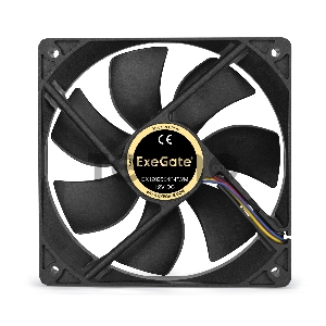Вентилятор ExeGate E12025S4P-PWM, 120x120x25 мм, подшипник скольжения, 4pin, PWM, 25dBA