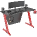 Стол игровой Cactus CS-GTZ-RDBK-CARBON столешница МДФ карбон каркас красный, фото 2