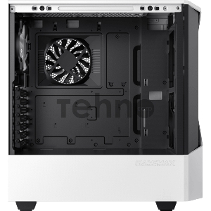 Компьютерный корпус, без блока питания ATX/ Gamemax Contac COC WB ATX case, black/white, w/o PSU, w/2xUSB3.0, w/1x14cm ARGB front fan(GMX-FN14-Rainbow-C9), w/1x12cm ARGB rear fan(GMX-FN12-