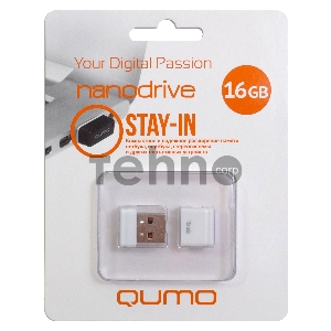 Флэш Диск QUMO 16GB NANO QM16GUD-NANO-W White