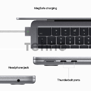 Ноутбук Apple MLXW3LL/A ENGKBD MacBook Air 13.6 A2681 M2 8 core 8Gb SSD256Gb/8 core GPU IPS (2560x1664)/ENGKBD Mac OS grey space WiFi BT Cam (Английская клавиатура)