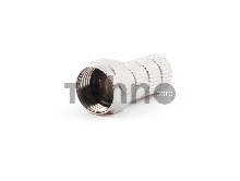 Коннектор Cablexpert F SPL6-02, для кабеля RG6, 5шт, с уплот. рез. кольцом