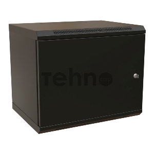 Шкаф коммутационный WRline (WR-TW-1566-SR-RAL9004) настенный 15U 600x600мм пер.дв.металл 2 бок.пан. 60кг черный 520мм 775мм IP20 сталь