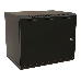 Шкаф коммутационный WRline (WR-TW-1566-SR-RAL9004) настенный 15U 600x600мм пер.дв.металл 2 бок.пан. 60кг черный 520мм 775мм IP20 сталь, фото 2