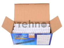 Пружины для переплета пластиковые Office Kit /  ? 25 мм / 220 листов  A4 / 50 шт в упаковке / белый.