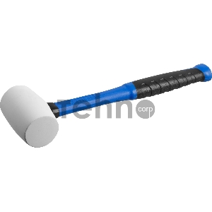 Белая резиновая киянка ЗУБР 20531-230_z02 230г с фиберглассовой рукояткой