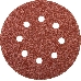 Круг фибровый STAYER MASTER 35452-125-040  8 отверстий велкро P40 125мм 5шт., фото 2