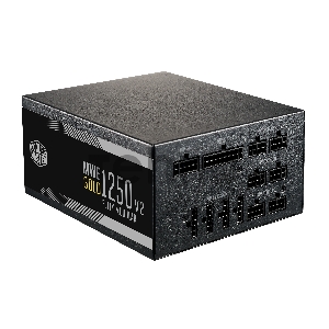 Блок питания Power Supply Cooler Master MWE Gold V2 (model name: MPE-C501-AFCAG), 1250W, ATX, 140mm, 24+4pin, 12xSATA, 8xPCI-E(6+2), APFC, 80+ Gold, w/UK Cable, Full Modular, OEM Version