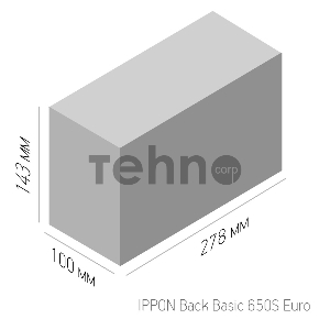 Источник бесперебойного питания Ippon Back Basic 650S Euro 360Вт 650ВА черный