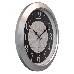 Часы настенные аналоговые Бюрократ WallC-R67P D39см серебристый, фото 2