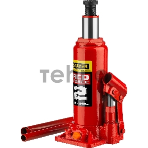 Домкрат STAYER 43160-2_z01 гидравлический бутылочный red force 2т 181-345мм Домкрат STAYER 43160-2_z01 гидравлический бутылочный red force 2т 181-345мм