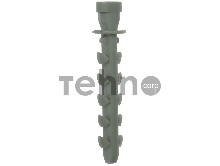 Дюбель для трубной клипсы нейлоновый 6 х 35 мм, 100 шт, ЗУБР