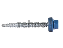 Саморезы СКД кровельные, RAL 5009 небесно-голубой, 50 х 4.8 мм, 250 шт, для деревянной обрешетки, ЗУБР