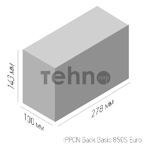 Источник бесперебойного питания Ippon Back Basic 850S Euro 480Вт 850ВА черный