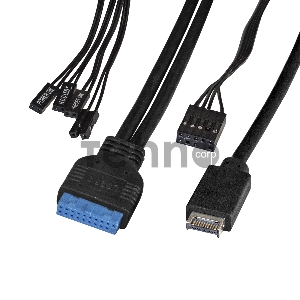 Корпус Miditower ExeGate XP-332UC (ATX, без БП, 2*USB3.0+1*TypeC, аудио, черный)