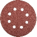 Круг фибровый STAYER MASTER 35452-125-120  8 отверстий велкро P120 125мм 5шт., фото 2